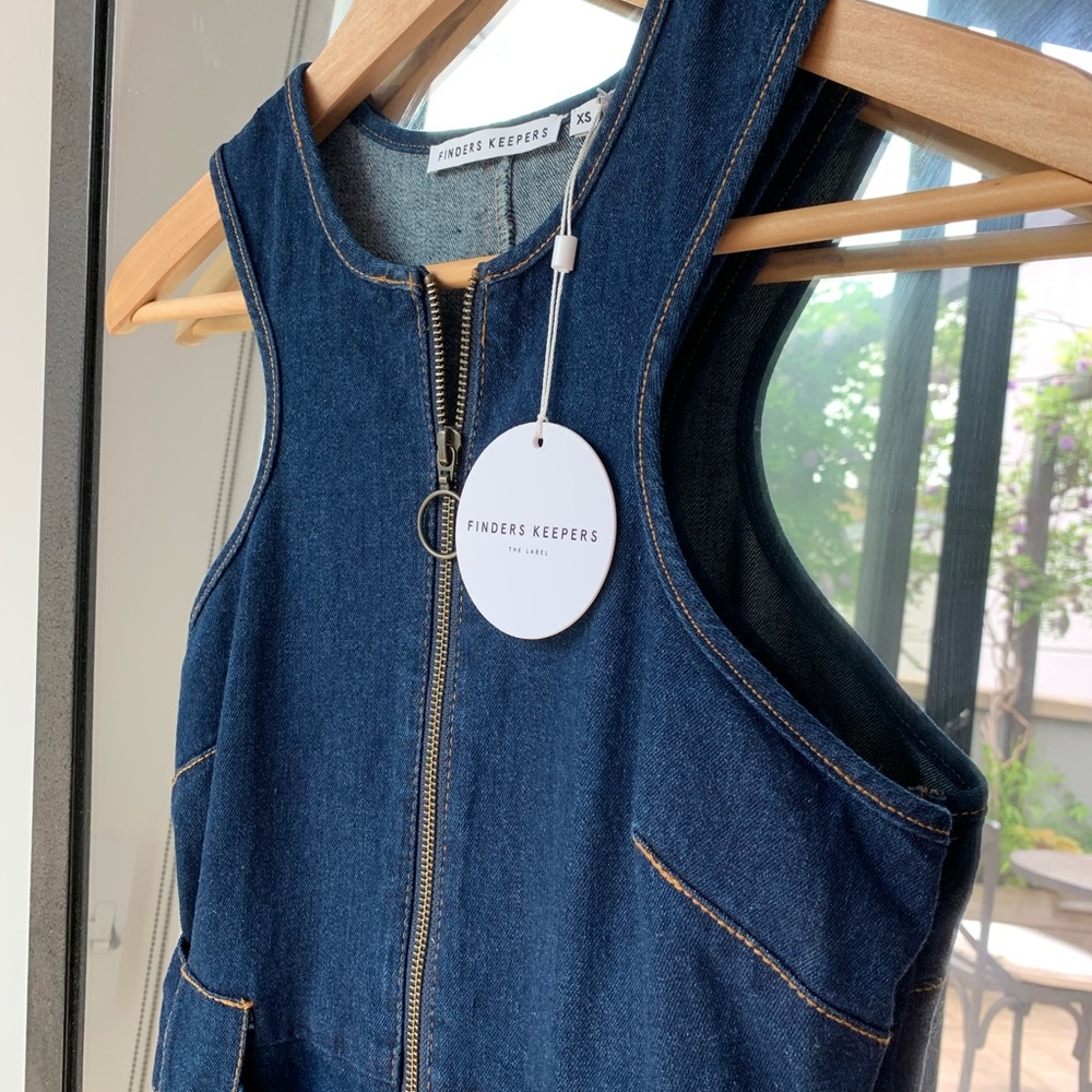 ๐ฆ UO Finders Keepers Denim A-line dress - NWT - Picture 10 of 11